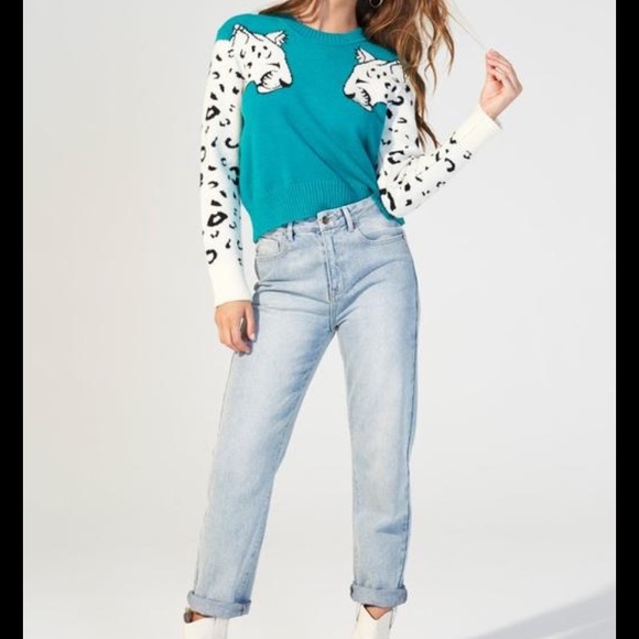 MINKPINK Snow Leopard Sweater - Picture 2 of 5